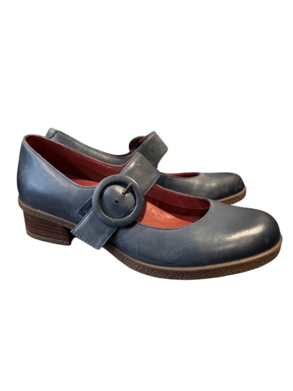 Dansko Brandy Mary Jane Shoes EU 39 Women’s 8.5 Blue Burnished Leather Comfort E